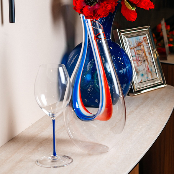 Декантер Amadeo Blue/White/Red 750 мл