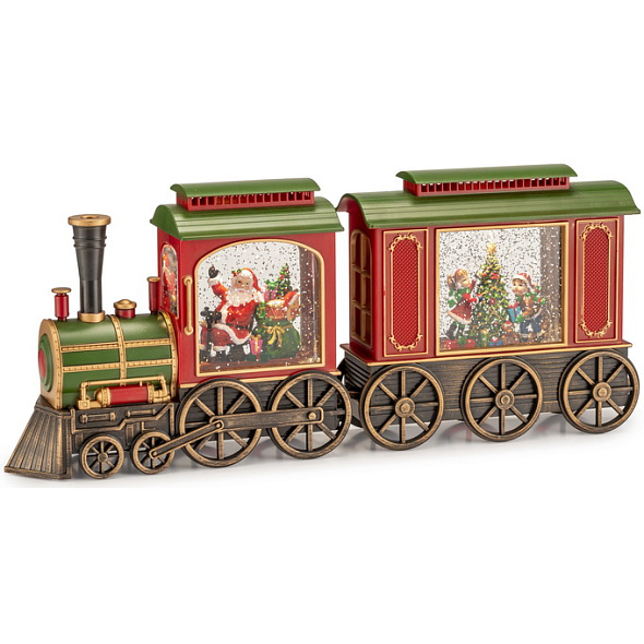 Фигурка музыкальная "Праздничный поезд" 48х20 см