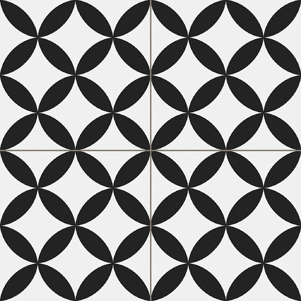 Керамогранит Prissmacer Circle 45х45 Matt, Black, 8,5 мм