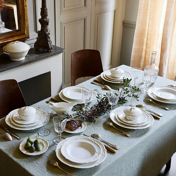 Набор тарелок столовых Rocaille Blanc 28,5 см, 4 шт