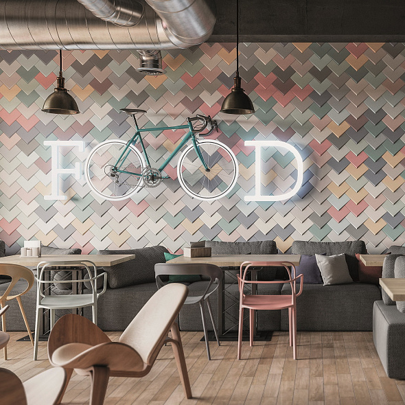 Плитка керамическая Wow Boho 20х20, Elle Mix, 8 мм