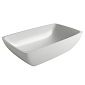 Раковина Holbi Titan SR 60х36, из Soft Rock, белая матовая, с клапаном