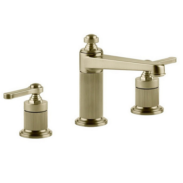 Смеситель для раковины Gessi Venti20 65012.727, брашированная латунь PVD