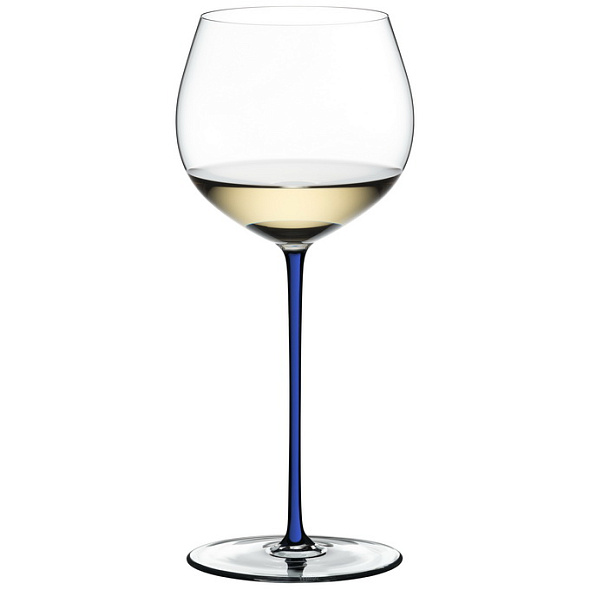 Бокал для вина Oaked Chardonnay Fatto a Mano 655 мл, синий