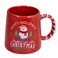 Кружка Happy Holidays 400 мл, красная