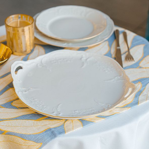 Блюдо для торта Sanssouci Ivory Gold 32 см