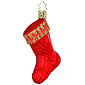 Елочная игрушка "Рождественский носок" 10 см