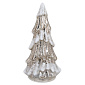 Фигурка с подсветкой "Елка со снегом" Christmas Snowy 18 см, цвет серебро