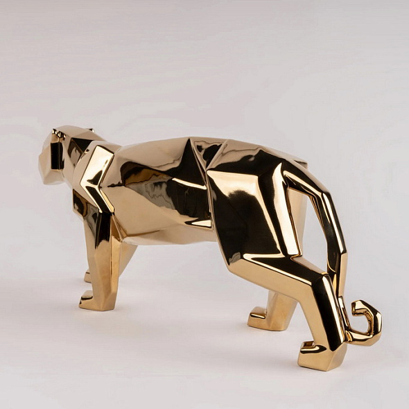 Статуэтка "Пантера оригами" 19х50х12 см