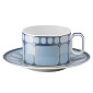 Чашка чайная с блюдцем Signum Azure 260 мл 