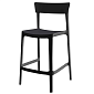 Стул полубарный Calligaris Skin Matt Black