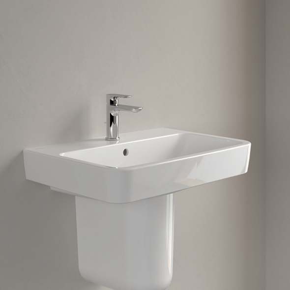 Раковина подвесная Villeroy & Boch O.Novo 65х46, CeramicPlus, 4A4165R1, белая