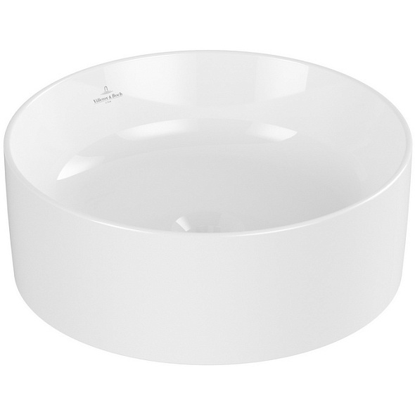 Раковина накладная Villeroy & Boch Collaro 40х40 4A1840R1, CeramicPlus, из TitanCeram