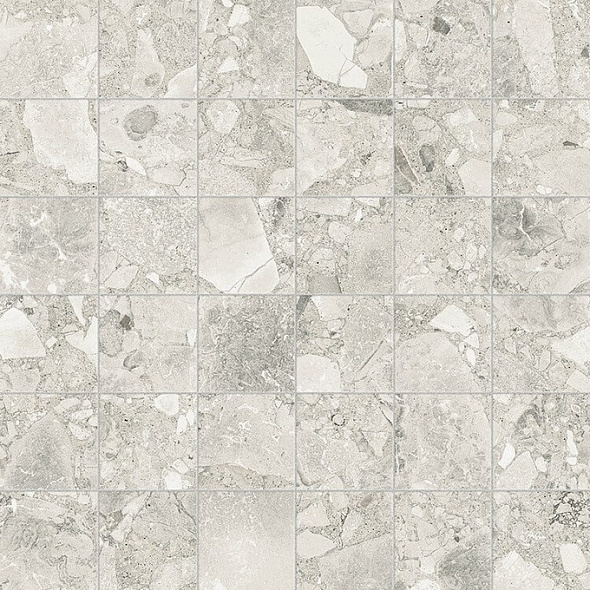 Мозаика керамогранитная Coliseum Brera 30х30 Naturale, White, 9 мм