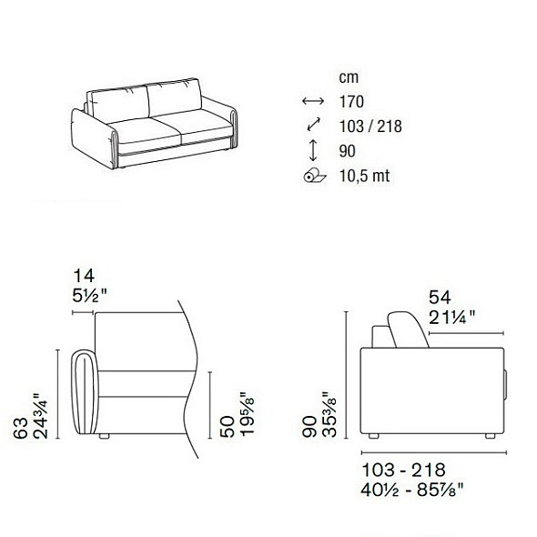Диван Calligaris Darwin
