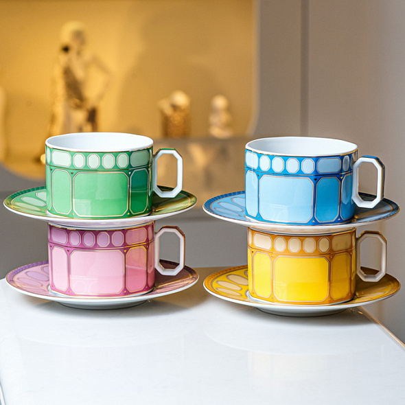 Чашка чайная с блюдцем Signum Fern 260 мл