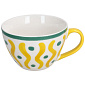 Чашка для завтрака Vietri 530 мл, цвет ручки желтый
