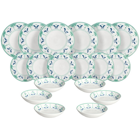 Набор посуды на 6 персон Madison Positano, 18 предметов