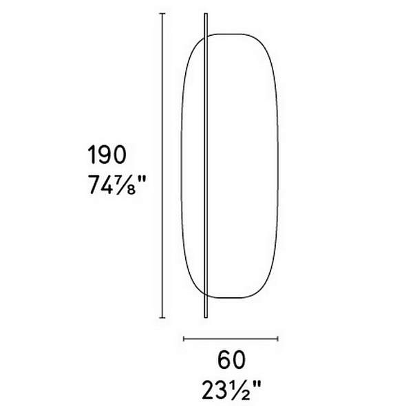 Зеркало Calligaris Vanity 190х60