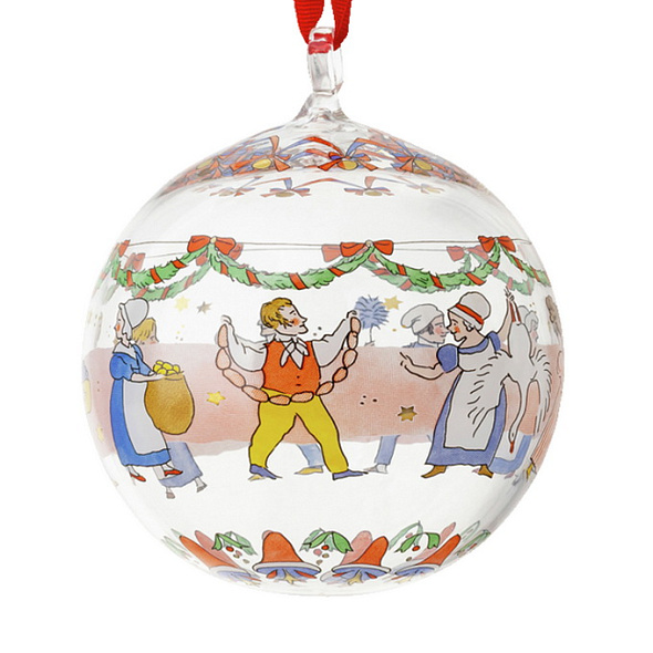 Елочный шар Hutschenreuther Christmas feast 6 см, стеклянный