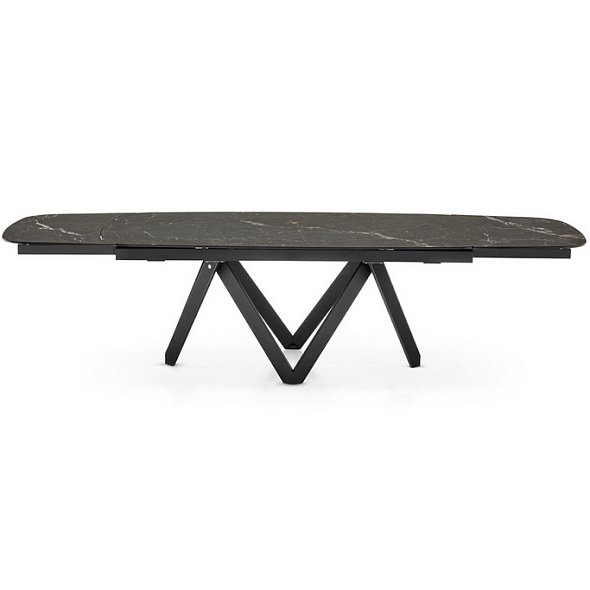 Стол Calligaris Cartesio 165(241)х100, Calacatta Black