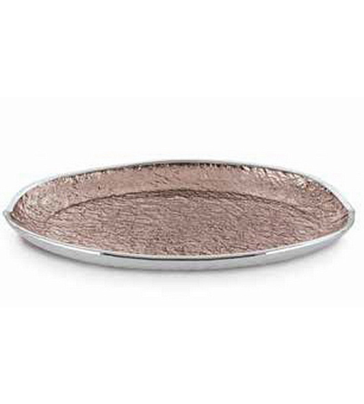 Блюдо овальное Dogale Euclide Bronzo 34х22 см