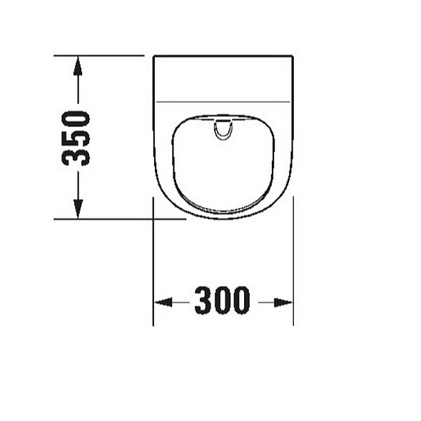 Писсуар Duravit ME by Starck 35х30, 2809300000, белый