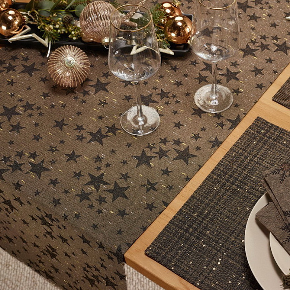 Скатерть-дорожка Stelle d'Oro 50х140 см, цвет кофе