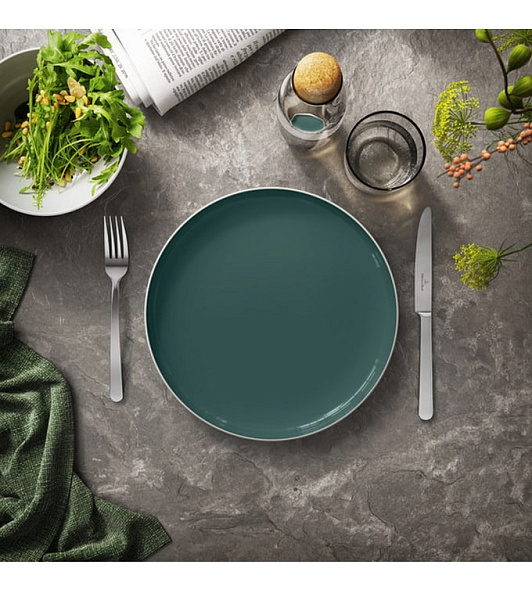 Тарелка столовая Uni 27 см, зеленая