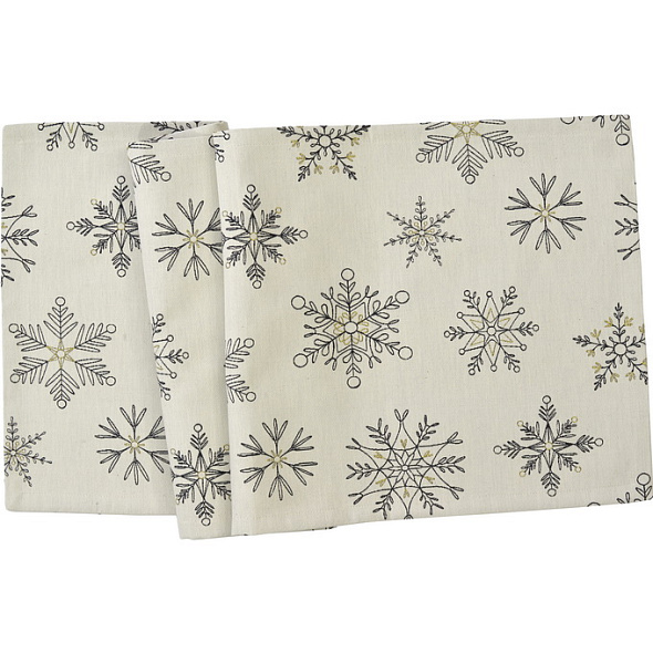 Скатерть-дорожка Blizzard 50х138 см, кремовая