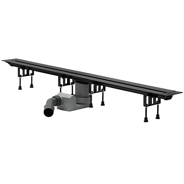Дренажный канал Viega Advantix Vario, 30-120 см, 686277, с сифоном и ножками, без вставки