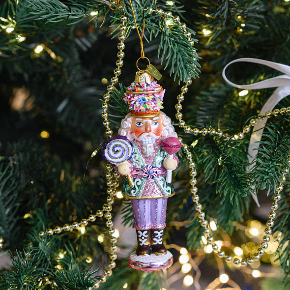 Елочная игрушка "Щелкунчик с леденцом" 12,7 см