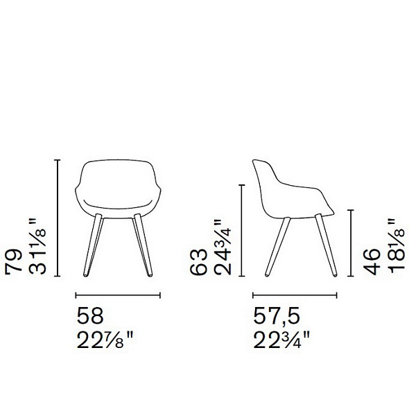 Стул Calligaris Igloo, Mud Bronze