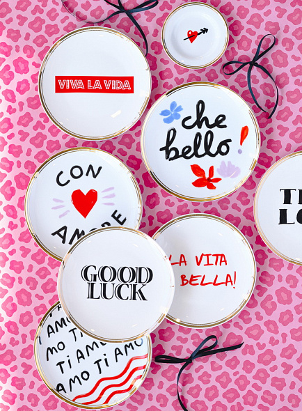 Блюдце "La vita è bella" La Tavola Scomposta 17 см