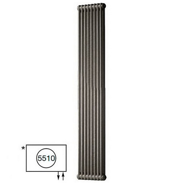 Радиатор Zehnder Charleston 2180-8, 179х39, 1/2, 5510 (3370), Technoline
