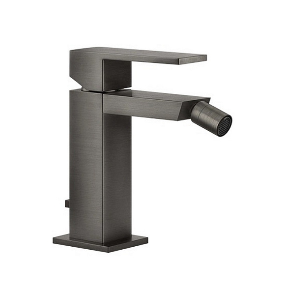 Смеситель для биде Gessi Rettangolo 20007.707, брашированный черный PVD