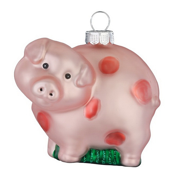 Елочная игрушка "Свинья" 6 cм