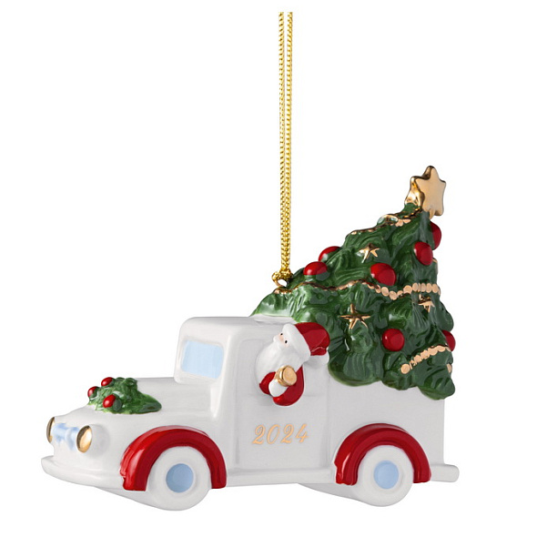 Елочная игрушка "Новогодний грузовичок" Christmas Classics 10 см