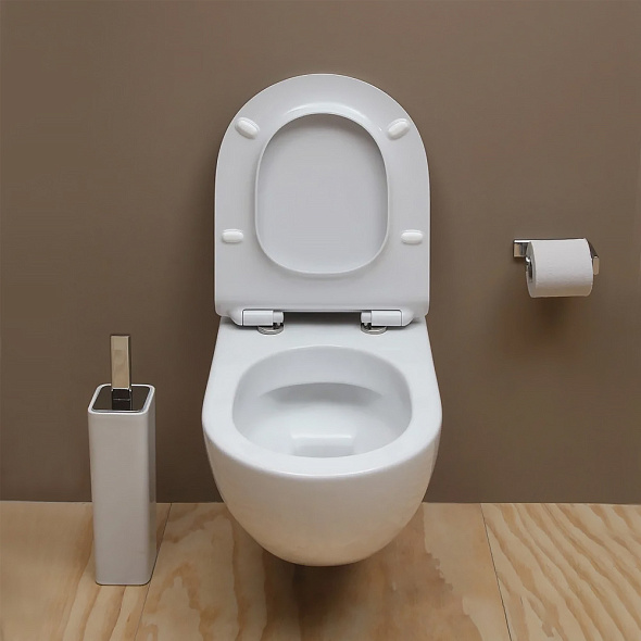 Унитаз Flaminia APP GoClean, AP118G, 54х36, с сиденьем, белый