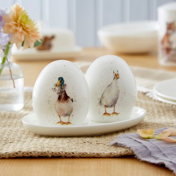 Набор из солонки и перечницы на подставке Wrendale Designs