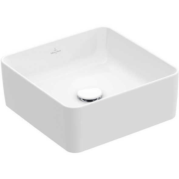 Раковина накладная Villeroy & Boch Collaro 38х38, CeramicPlus, 4A2138R1, из TitanCeram