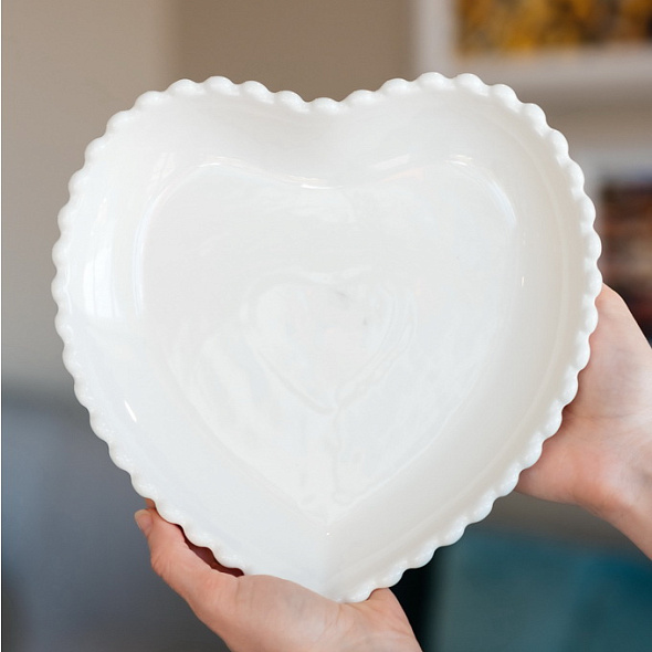 Салатник "Сердце" Ornament Pearl 21 см