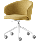 Кресло офисное Connubia Tuka Contract CB2126, Lemon Yellow