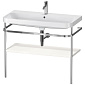 Консоль Duravit Happy D.2 Plus, раковина 98х49, полка white high gloss