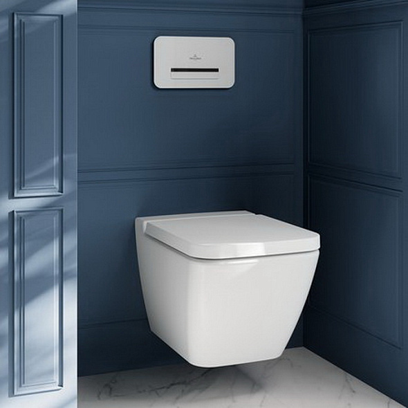Унитаз подвесной Villeroy & Boch Finion 56х37, CeramicPlus, 4664R0R1, с сиденьем