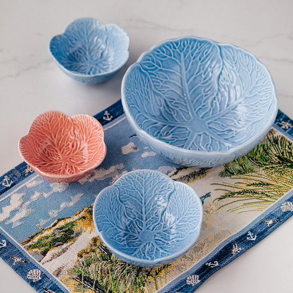 Салатник Relief Savoy 15 см, голубой