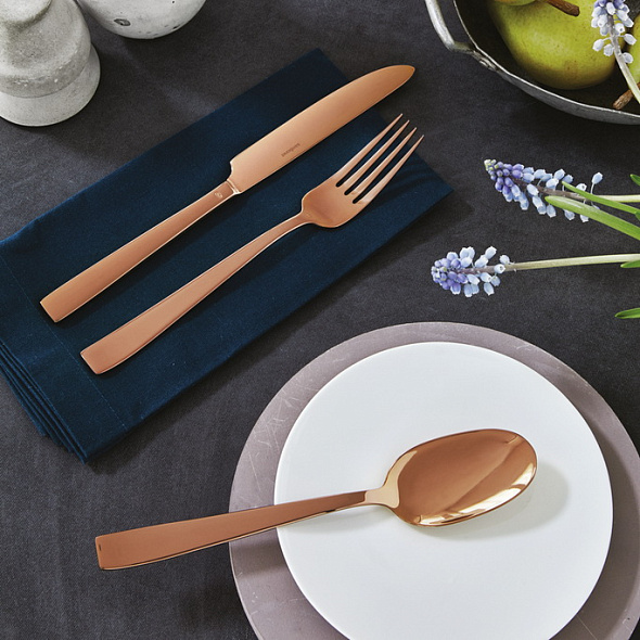 Набор столовых приборов Flat Copper, 24 предмета