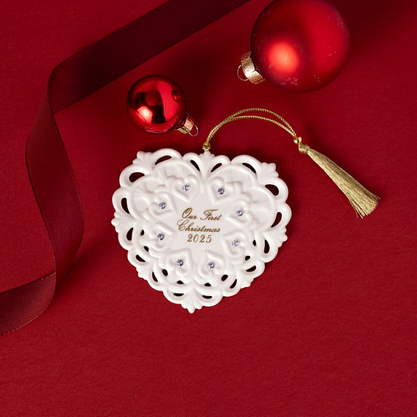Елочная игрушка "Сердце" Christmas Classics 10х9,5 см