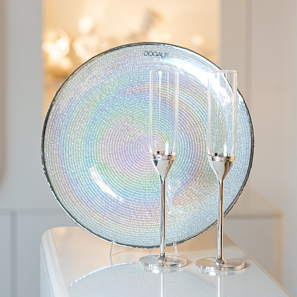 Набор бокалов для шампанского Vera Wang With Love Nouveau Silver, 2 шт