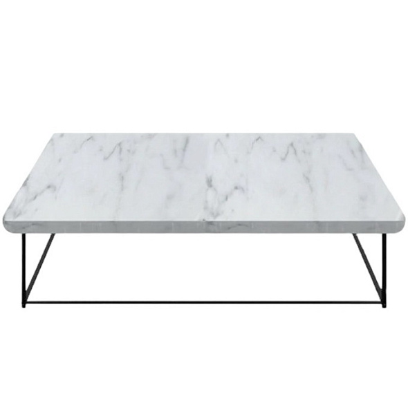 Стол журнальный Cassina Torei 99х99, White Carrara Marble